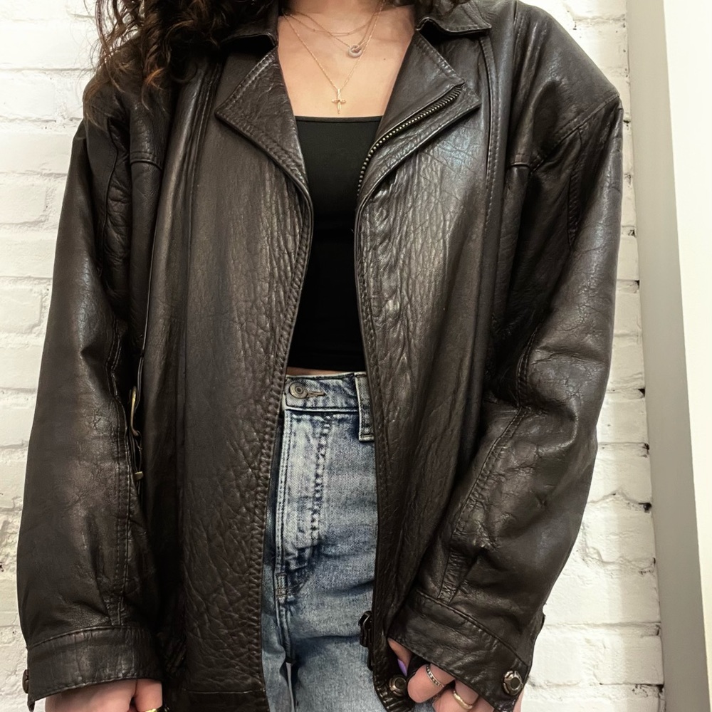 Harley-Davidson Style Brown Leather Jacket